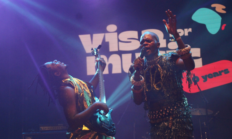 Cameroonian act Nda Chi performing at Visa For Music 2023.