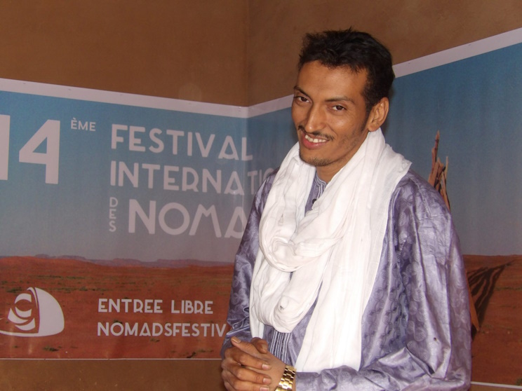 Bombino sur le tournage du documentaire « M’hamid el Ghizlane » (Photo) : Françoise Ramel