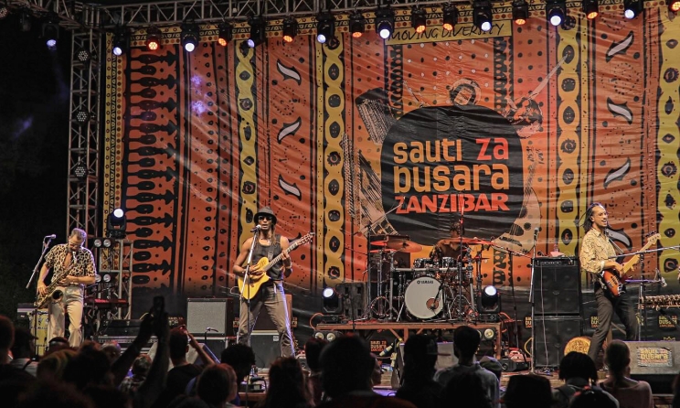 Reunionese band Dogo Fara performing at Sauti za Busara 2024. Photo: Sauti za Busara
