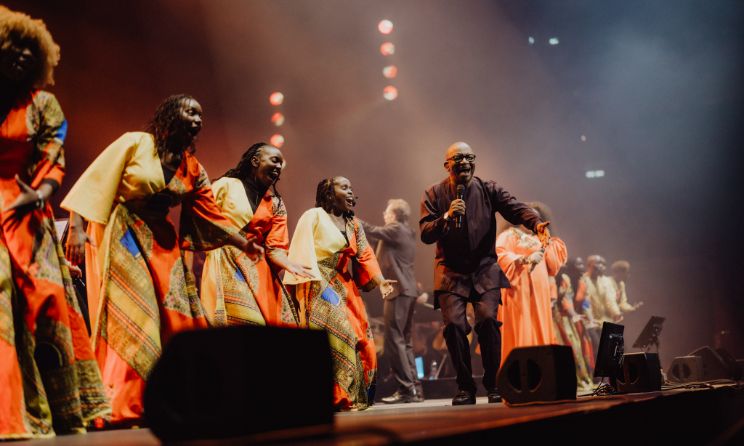 Nairobi Chorus Chamber performing with The World of Hans Zimmer – A New Dimension production in Manchester, UK, on 7 April. Photo: Facebook