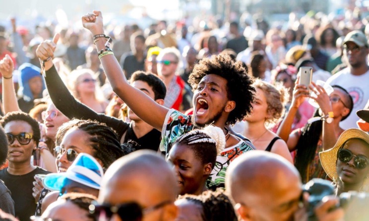 Music fans at a previous MTN Bushfire festival.