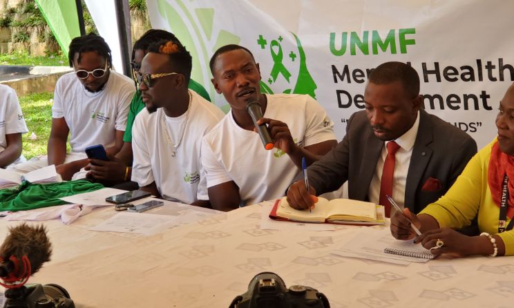 Martin ‘Yoyo’ Nkoyoyo speaking at a previous UNMF event.