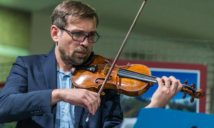 Italian musicians Adrian Pinzaru (pictured) and Cristina Mercuri will perform the winning piece at EstOvest Festival in Turin, Italy.