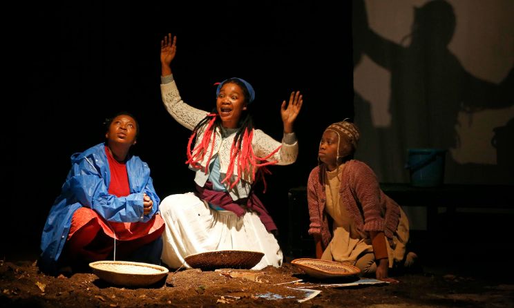 A scene from Ibuhlungu Le Ndawo, a play written by 2022 National Playwright Competition winner Sibongakonke Mama. Photo: Mark Wessels