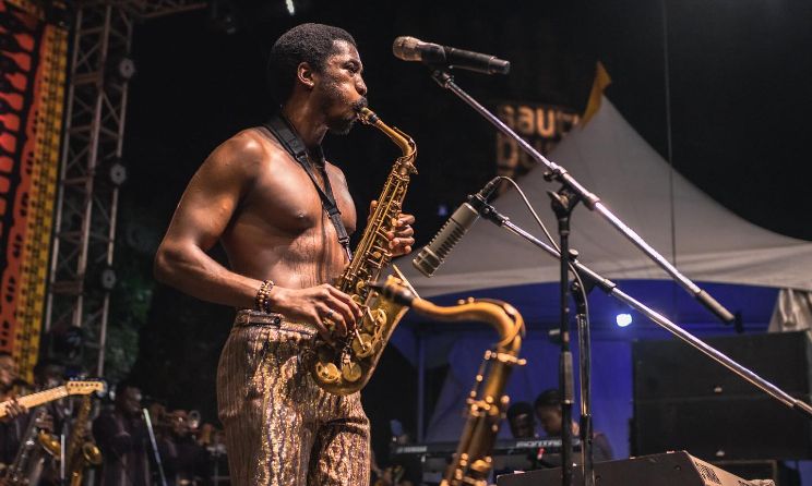 Nigerian singer and songwriter Mádé Kuti performing at the 2024 edition of Sauti za Busara festival. Photo: Instagram