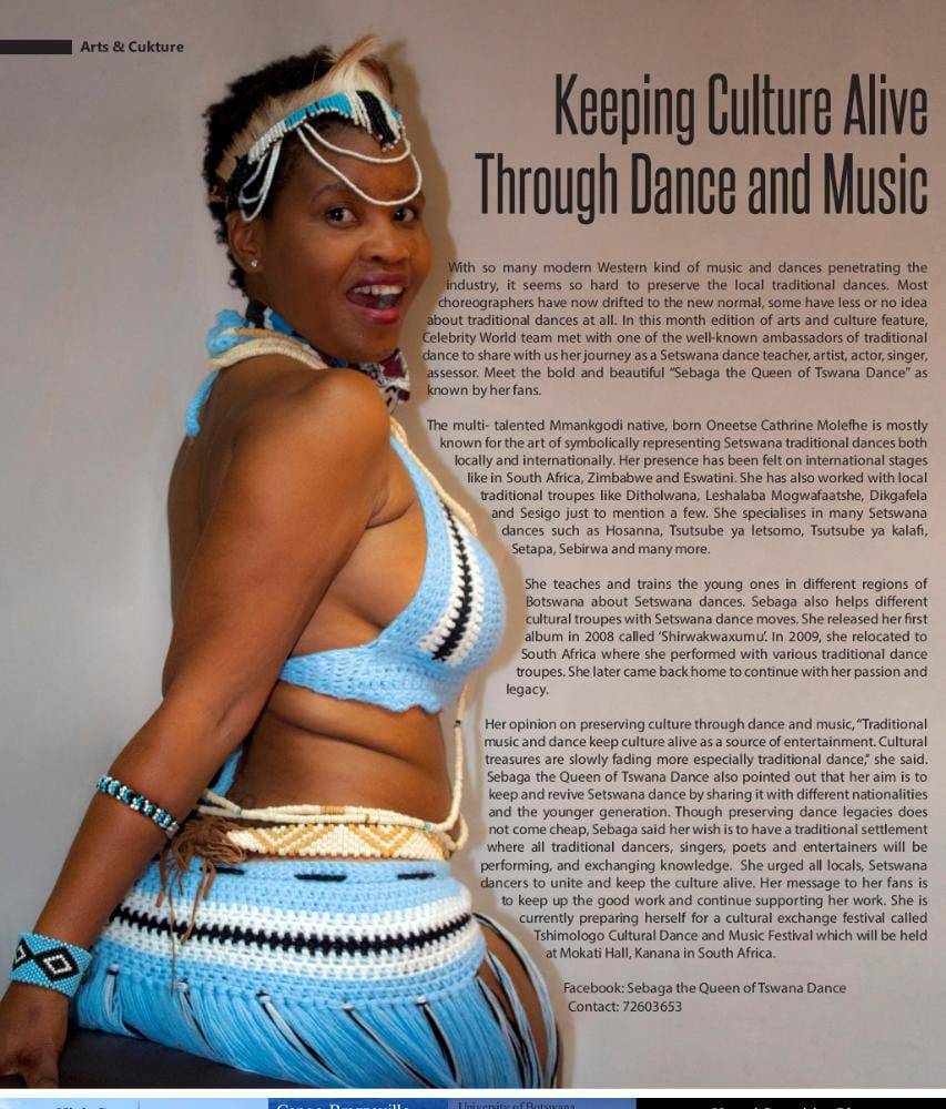 Sebaga Queen of Tswana Dance