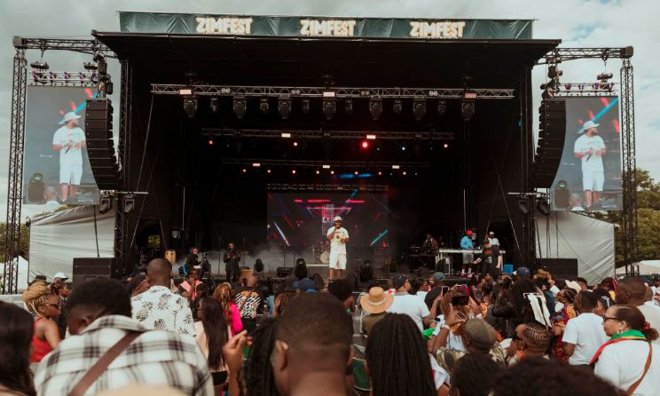 Zimbabwean artist ExQ performing at the just ended Zimfest at Herts Showground in Hertfordshire County in the UK. Photo: Plot Mhako