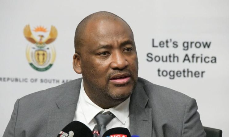South Africa’s minister of sports, arts and culture Gayton McKenzie.