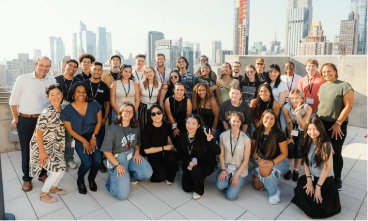 Sony Music Group Global Scholars Program students in New York. Photo: Sony Music Group