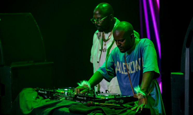 South African amapiano duo Scorpion Kings performing at CANEX WKND in Algiers, Algeria.