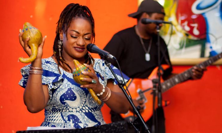 Raven Duchess performing at a past Sofar Sounds event in Harare, Zimbabwe.