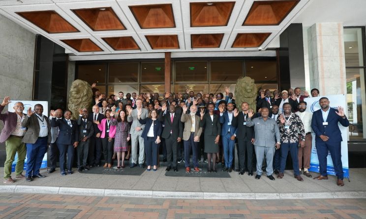 Participants at the WIPO-ARIPO Regional Seminar posing for a group photo at the Hyatt Hotel in Harare, Zimbabwe.