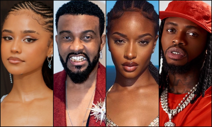 Tyla, Fally Ipupa, Ayra Starr and Diamond Platnumz.
