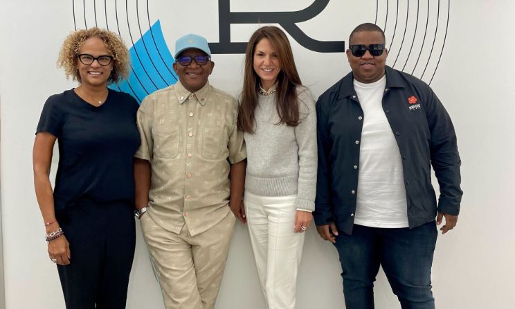 Reservoir Media EVP global creative director Donna Caseine, South African composer Lebo M, Reservoir Media CEO and founder Golnar Khosrowshahi and Independent Media Group Africa co-founder and talent manager Sibo Mhlungu.