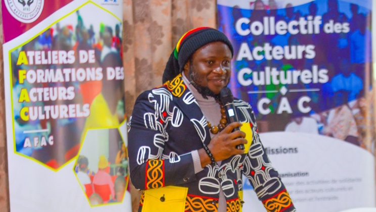Soldat Jahboy, président fondateur du Collectif des Acteurs Culturels et coordonnateur général des Ateliers de Formation des Acteurs Culturels