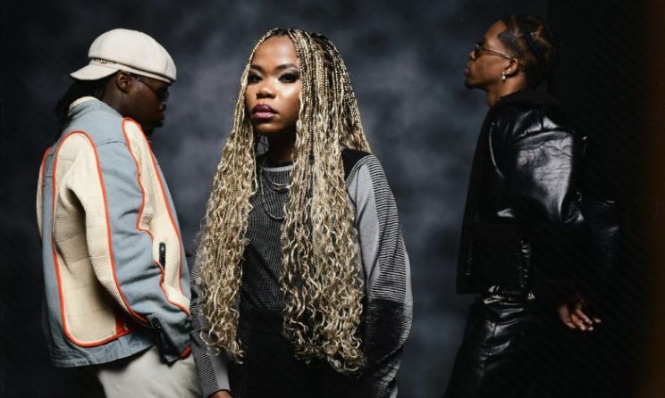 Blaq Diamond and Nomfundo (centre).