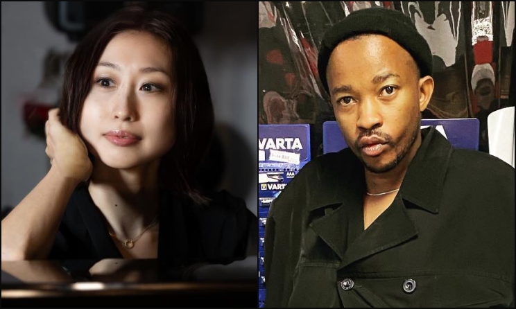 Japanese pianist Yukako Yamano and Namibian dancer Gift Uzera.