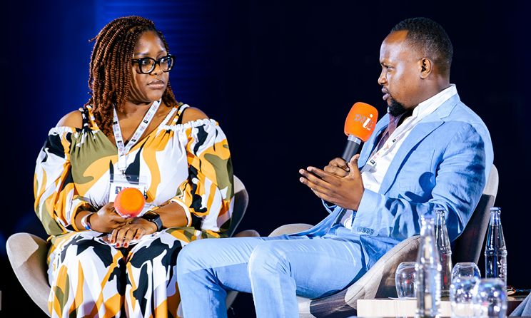 Delegates at a panel discussion at the 2024 ACCES music conference in Kigali, Rwanda. ACCES, the MIAF's biggest offline project, goes to a different African city every year.