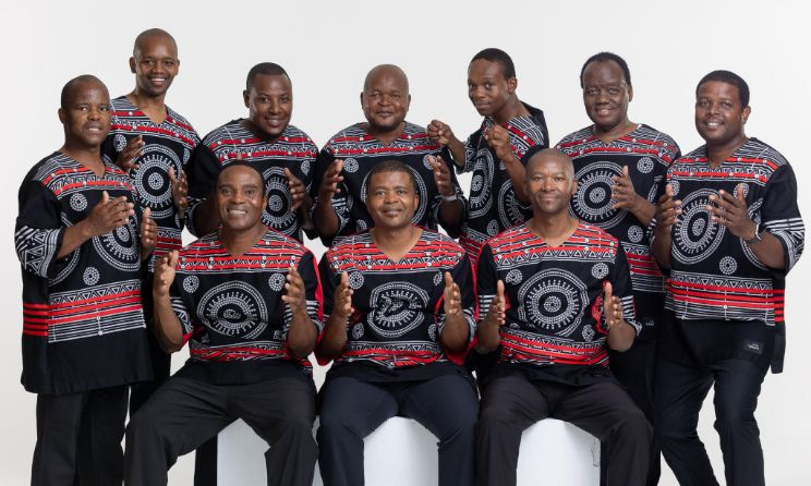 The musical features songs by Ladysmith Black Mambazo (pictured) Brenda Fassie, Yvonne Chaka Chaka and Chicco, among others.