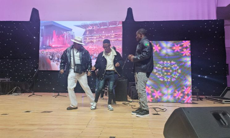 MeStar Ndalama, Tella Nation and Deeletwin performing at the second edition of the National Music Awards in Lesotho during their SADC tour.