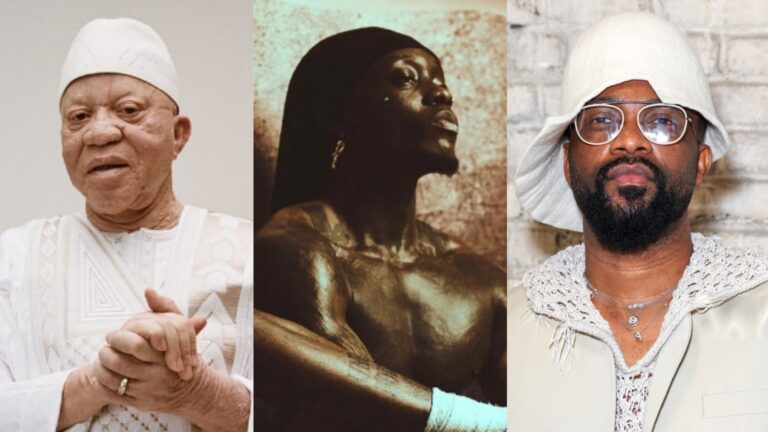 Collage Salif Keita, Himra et Fally Ipupa. Ph. Dr Tiers