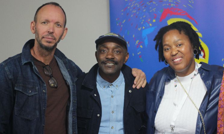 The arts incubator network, titled Arts Incubator Corridor, will provide a structured framework for training, mentorship, business incubation, and cross-border collaboration for emerging and established artists. In the photo: Jiggs Thorne (MTN Bushfire/eSwatini), Msaki (AltBlk/South Africa) and Paulo Chibanga (Azgo Festival/Mozambique).